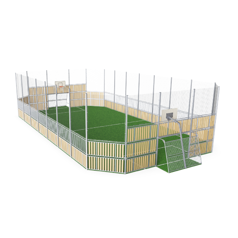 Pista MUGA 12X24 H:5m Wood Look FRE600203