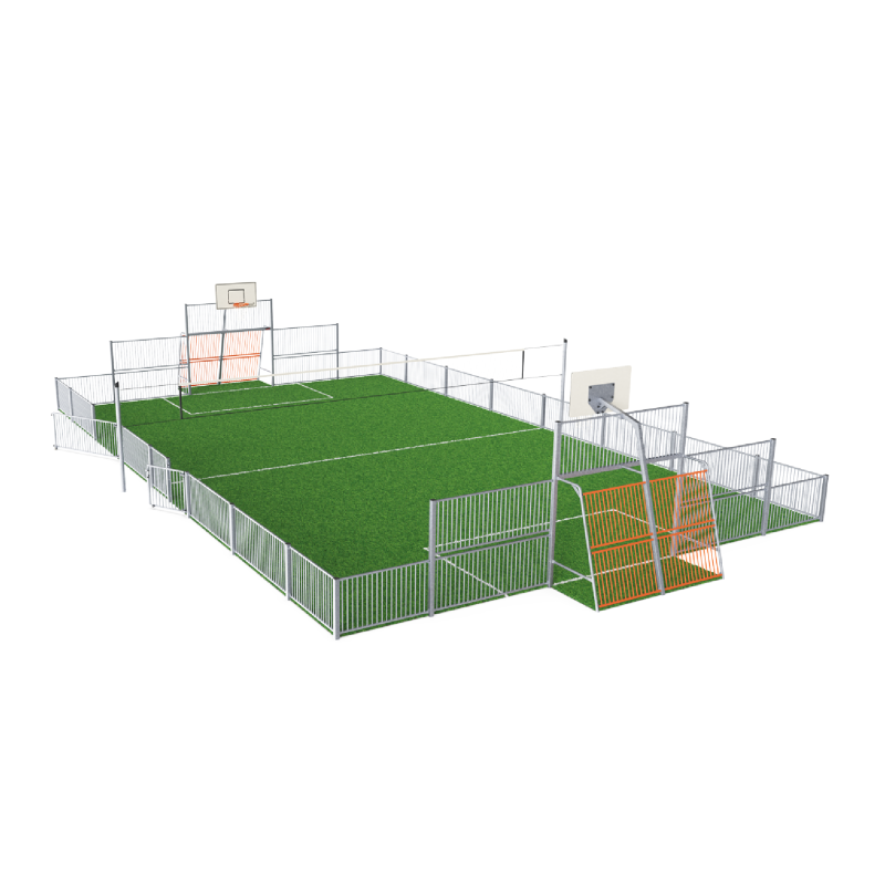 Pista MUGA 13X21 H:1m Acero FRE600601