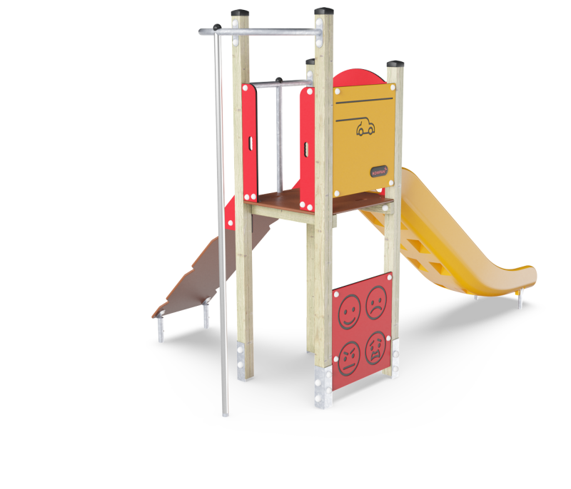 Torre de juego con barra de bomberos KPL1013