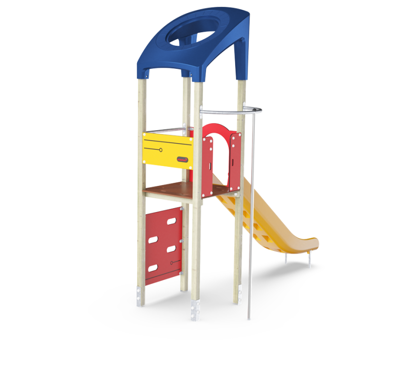 Torre de juego con Pared de escalada KPL1016