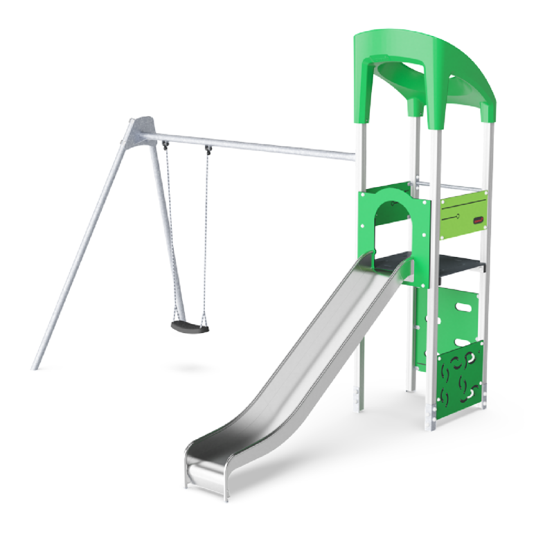 Torre de juego con columpio (2,5m) KPL1017