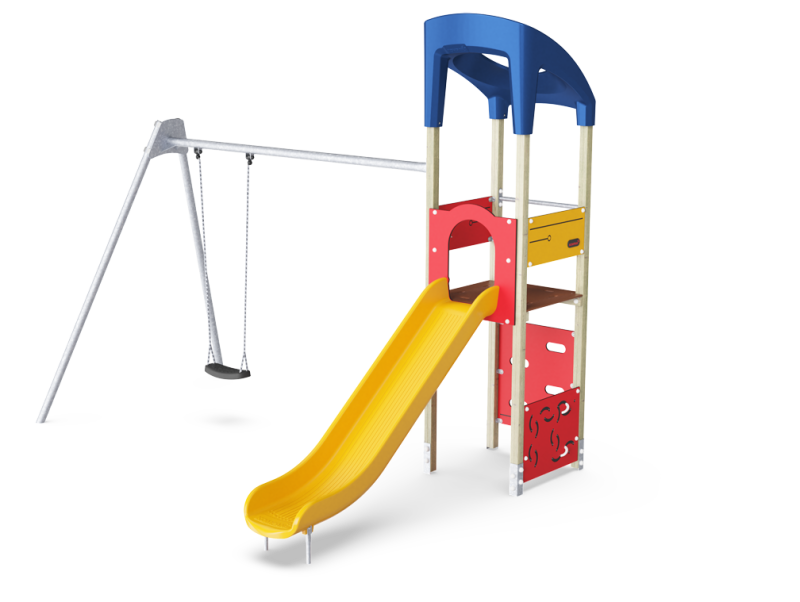 Torre de juego con columpio (2,5m) KPL1017
