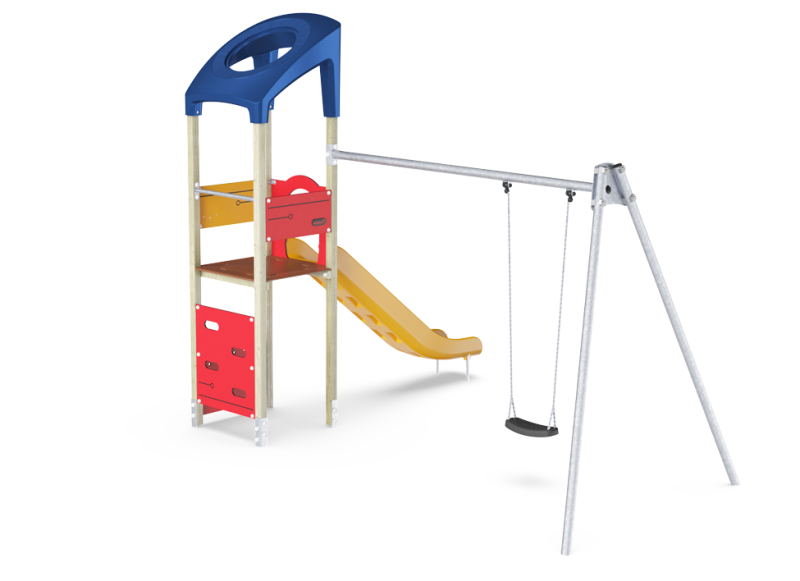 Torre de juego con columpio (2,5m) KPL1017
