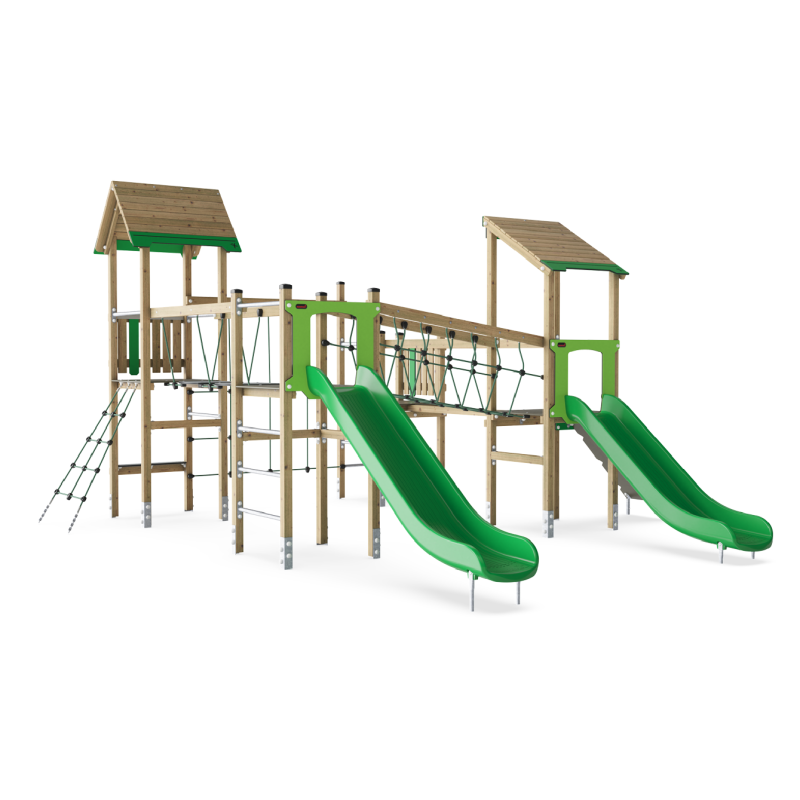 Torre cuádruple con toboganes KPW400801