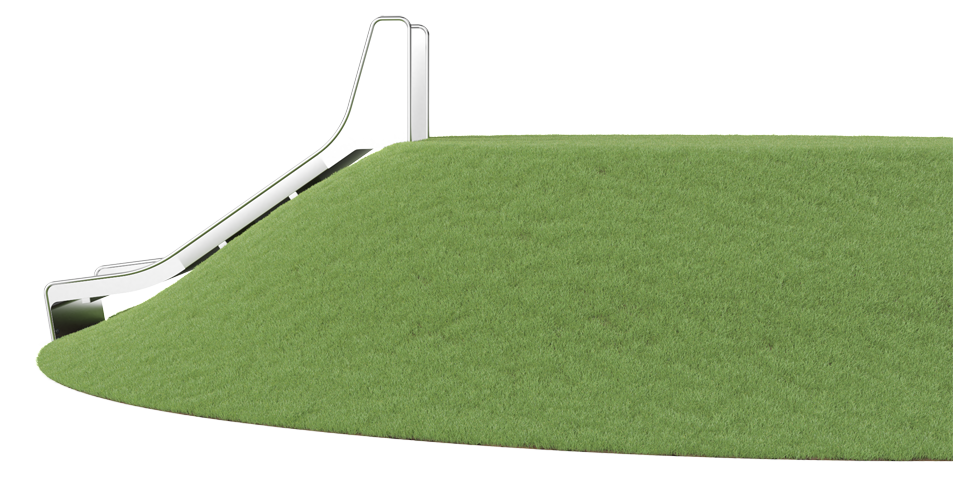 Tobogán de ladera, 1.5m de alto, 1.5m de ancho KSL30303