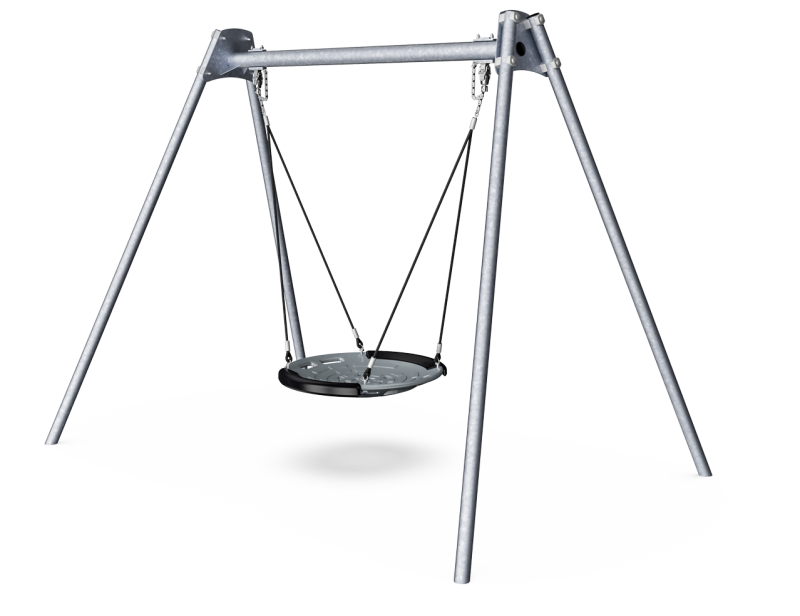 Columpio Acero Asiento nido Rígido H:2,5m KSW90062