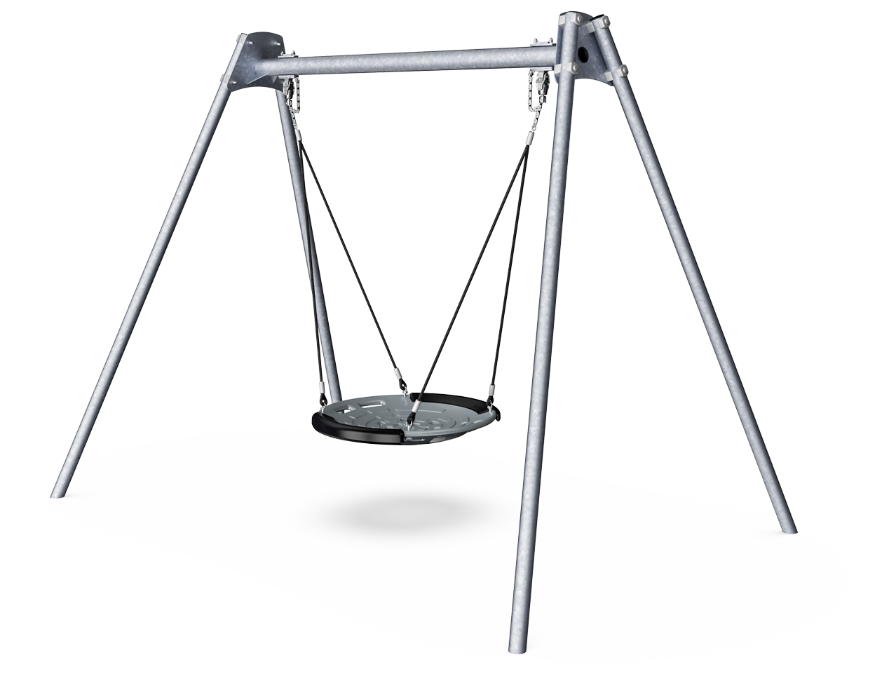 Columpio Acero Asiento nido Rígido H:2,5m KSW90062