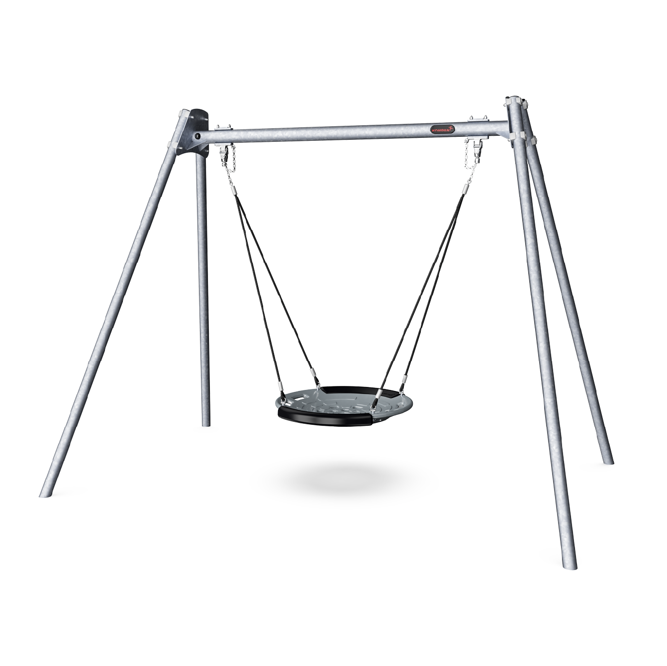 Columpio Acero Asiento nido Rígido H:2,5m KSW90062