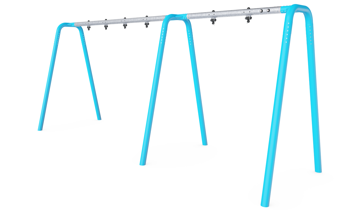 Pórtico columpio antracita H:2,5m, 3 asi KSW923