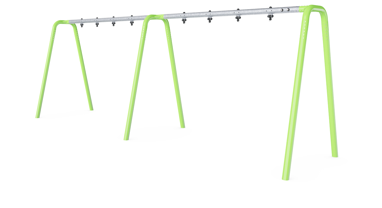 Pórtico columpio antracita H:2,5m, 4 asi KSW924