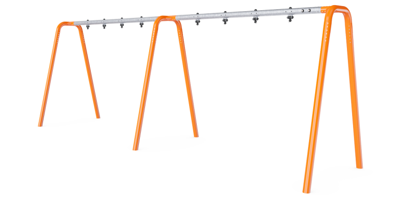 Pórtico columpio antracita H:2,5m, 4 asi KSW924