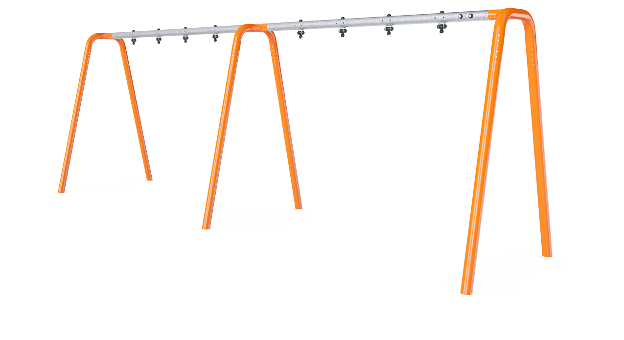 Pórtico columpio antracita H:2,5m, 4 asi KSW924