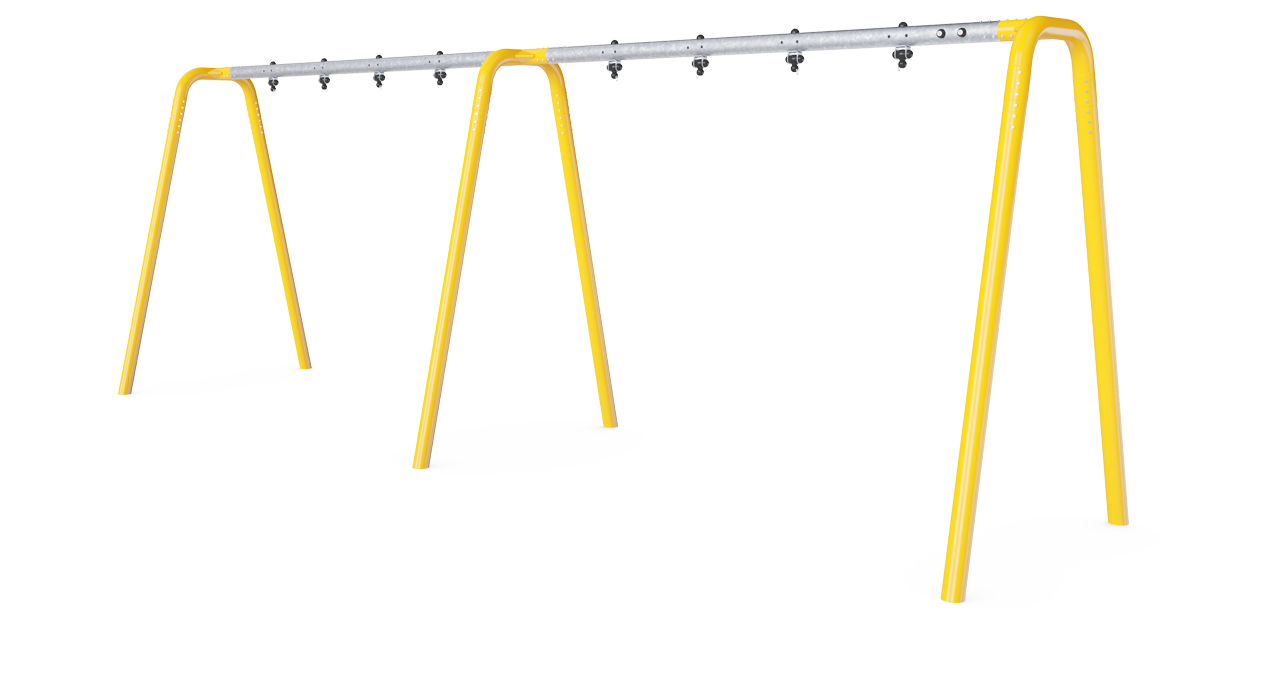 Pórtico columpio antracita H:2,5m, 4 asi KSW924