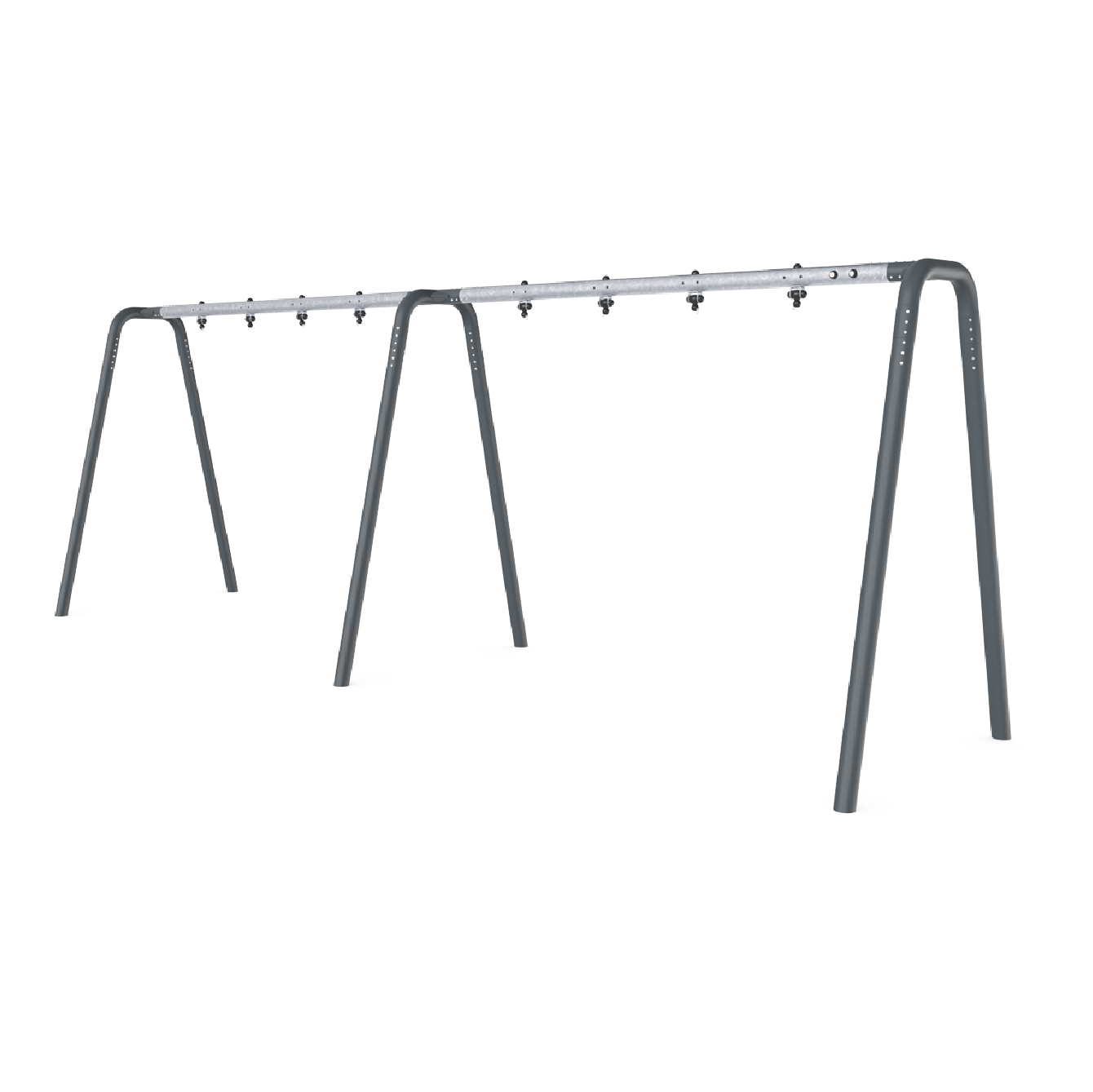 Pórtico columpio antracita H:2,5m, 4 asi KSW924