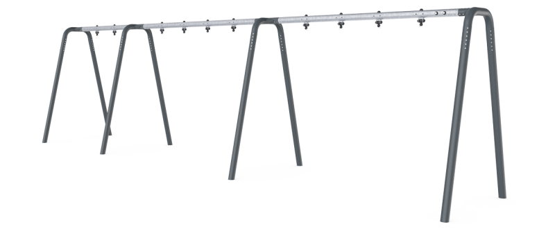 Pórtico columpio antracita H:2,5m, 5 asi KSW925