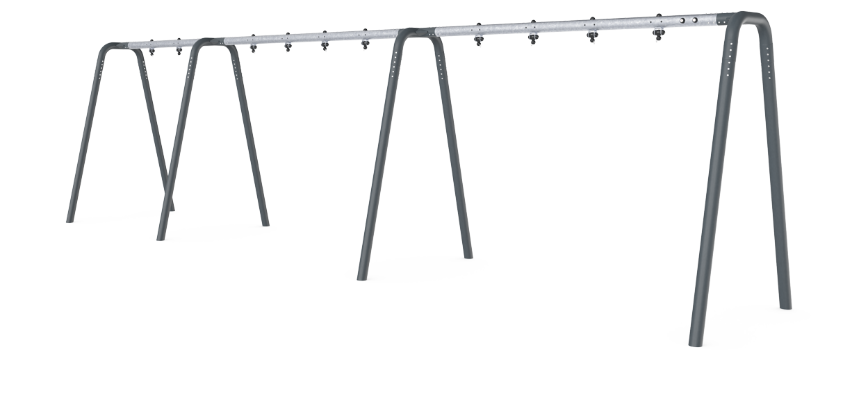 Pórtico columpio antracita H:2,5m, 5 asi KSW925