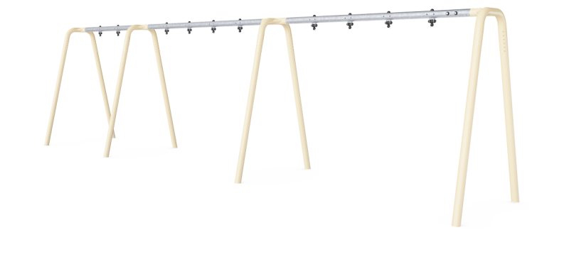 Pórtico columpio antracita H:2,5m, 5 asi KSW925