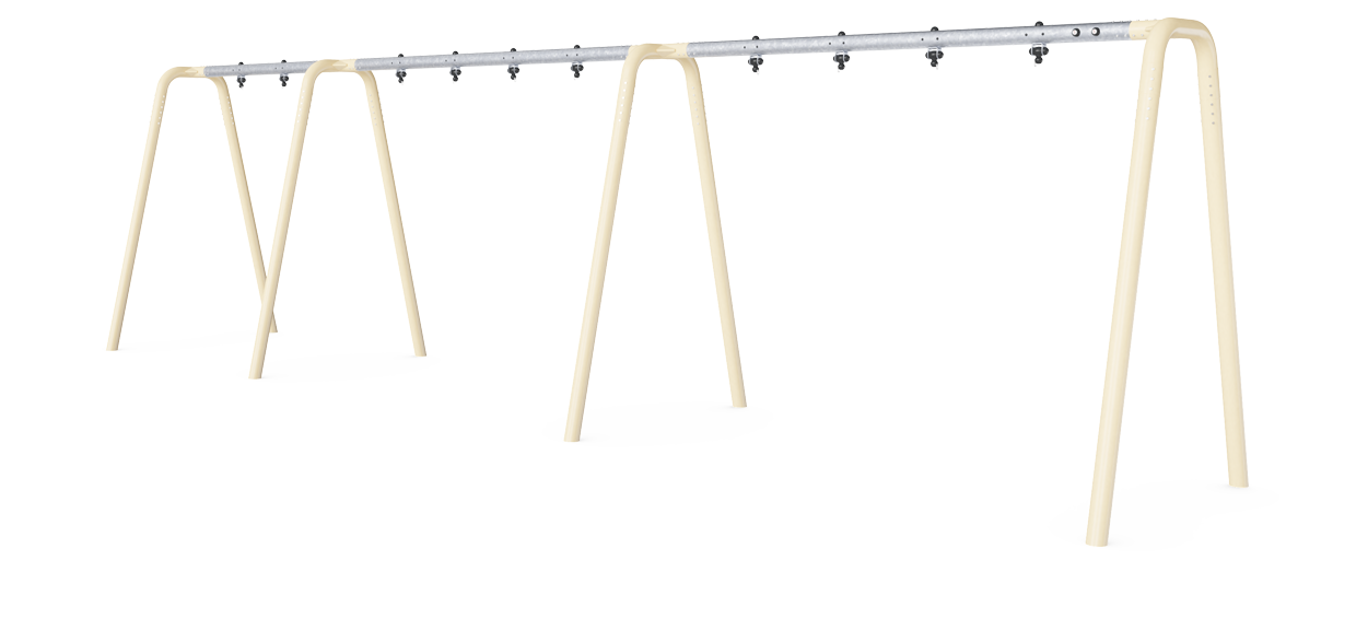 Pórtico columpio antracita H:2,5m, 5 asi KSW925