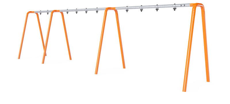 Pórtico columpio antracita H:2,5m, 5 asi KSW925