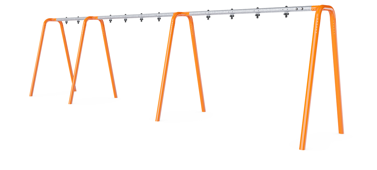 Pórtico columpio antracita H:2,5m, 5 asi KSW925