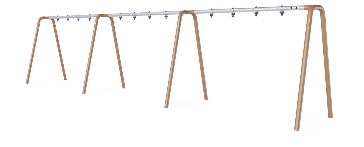 Pórtico columpio antracita H:2,5m, 6 asi KSW926