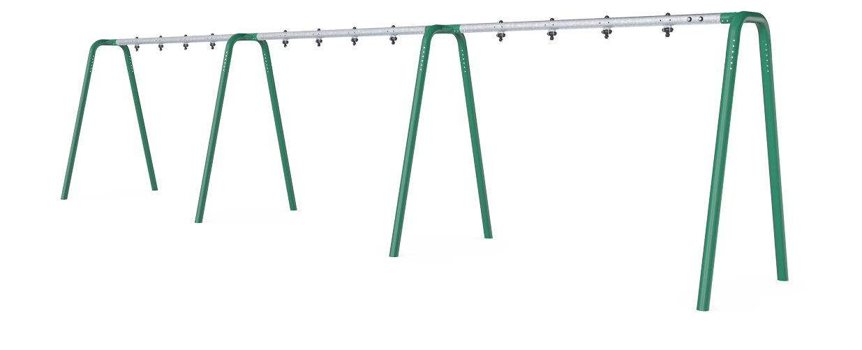 Pórtico columpio antracita H:2,5m, 6 asi KSW926