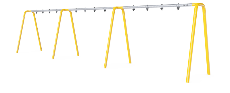 Pórtico columpio antracita H:2,5m, 6 asi KSW926