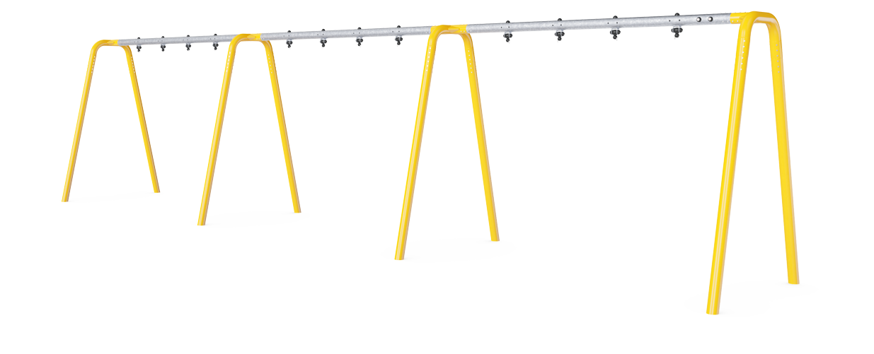 Pórtico columpio antracita H:2,5m, 6 asi KSW926
