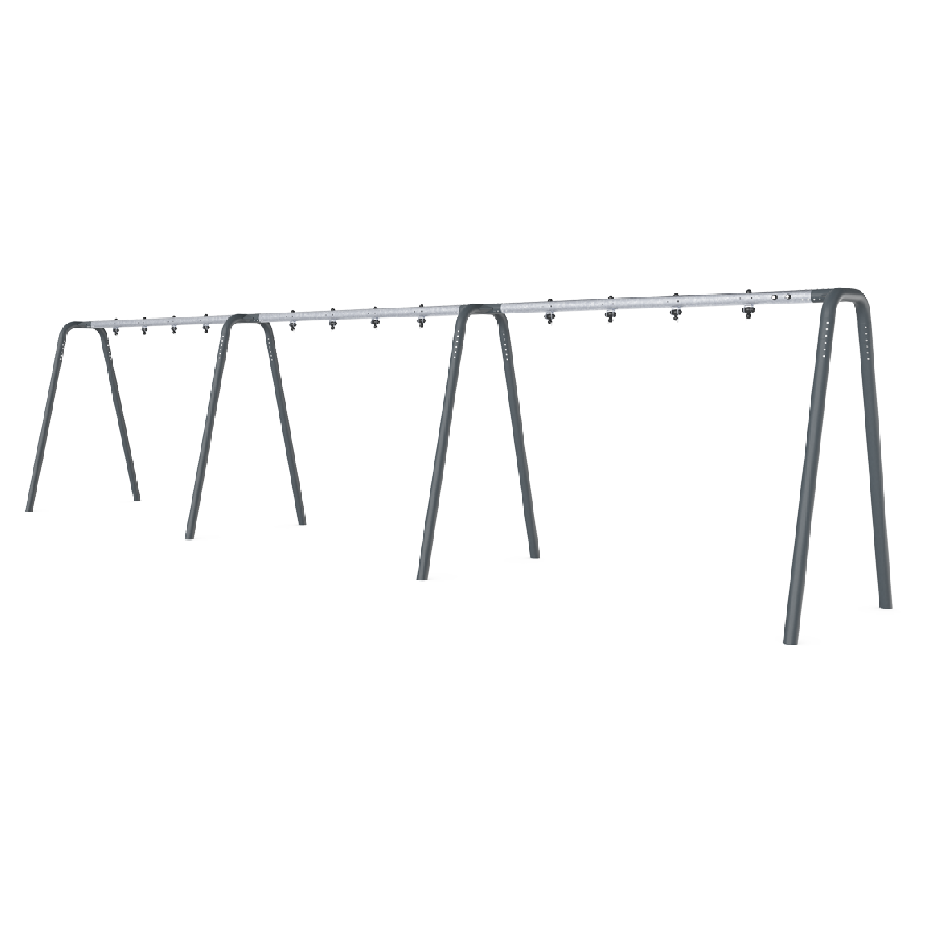 Pórtico columpio antracita H:2,5m, 6 asi KSW926