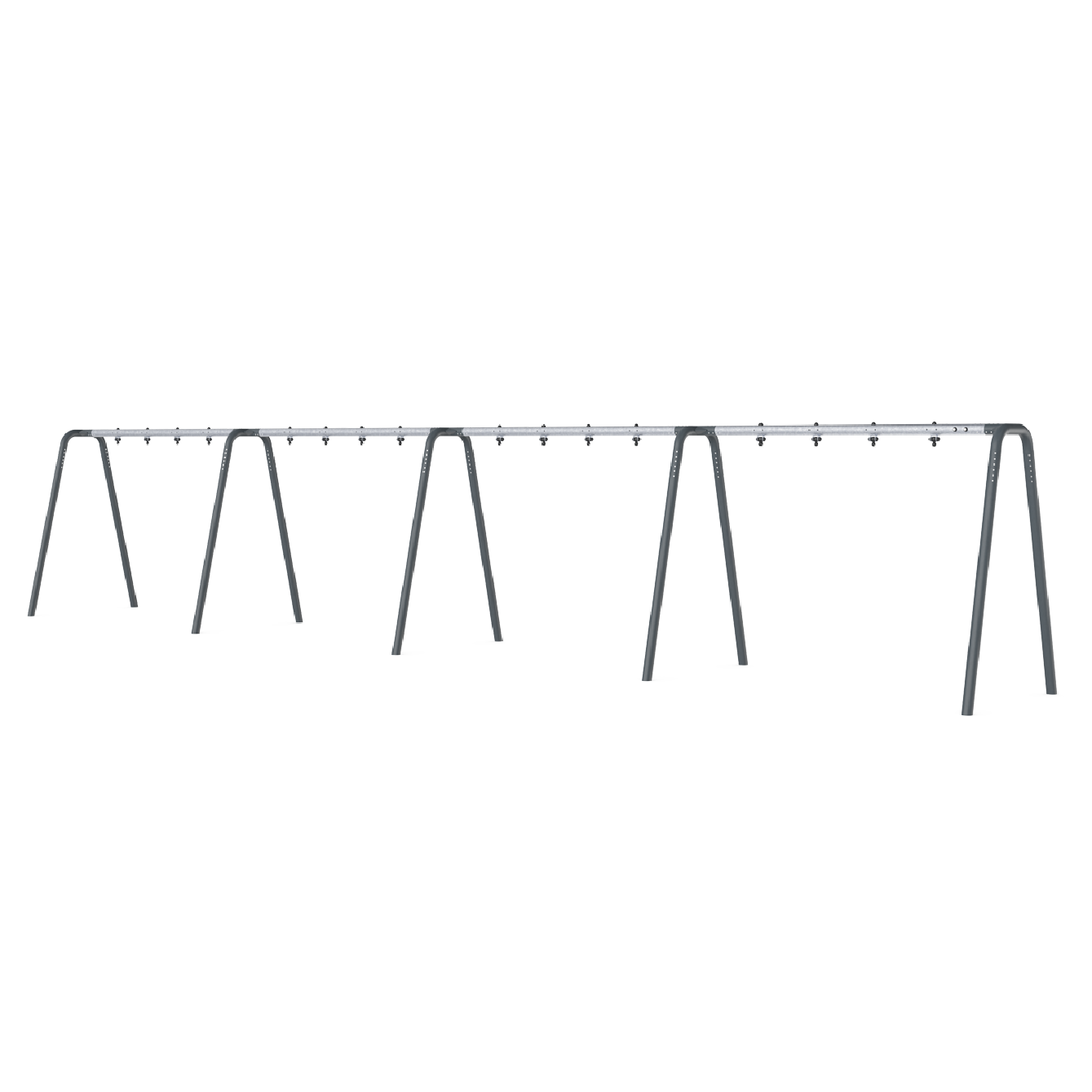 Pórtico columpio antracita H:2,5m, 8 asi KSW928