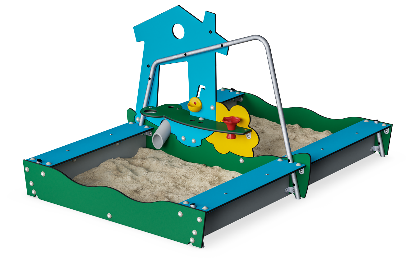 Arenero doble con casa MSC541803