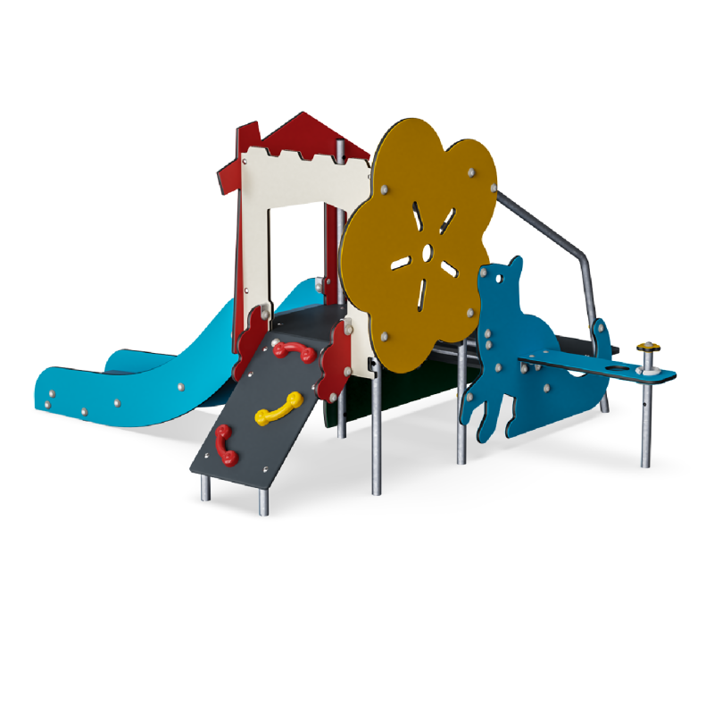 Castillo Toddlers con rampa de escalada MSC5422