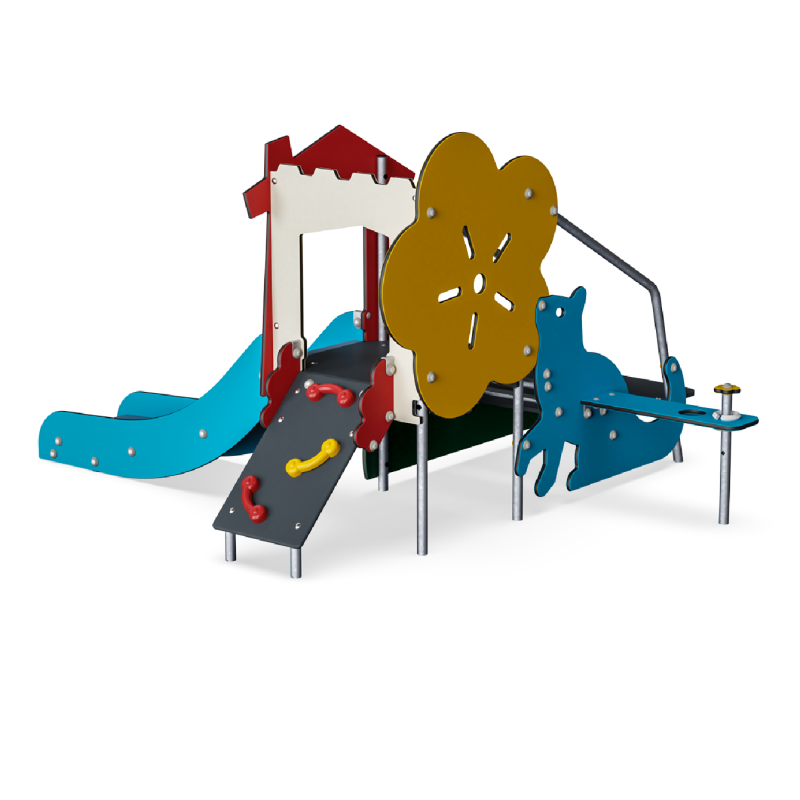 Castillo Toddlers con rampa de escalada MSC5422