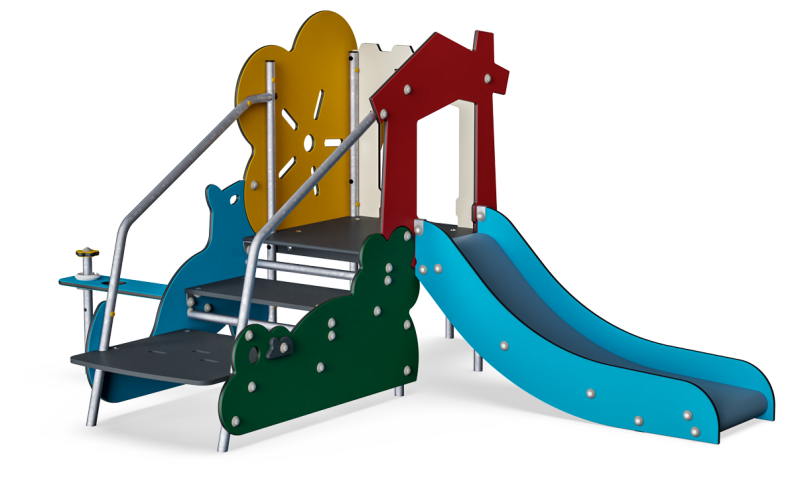 Castillo Toddlers con rampa de escalada MSC5422