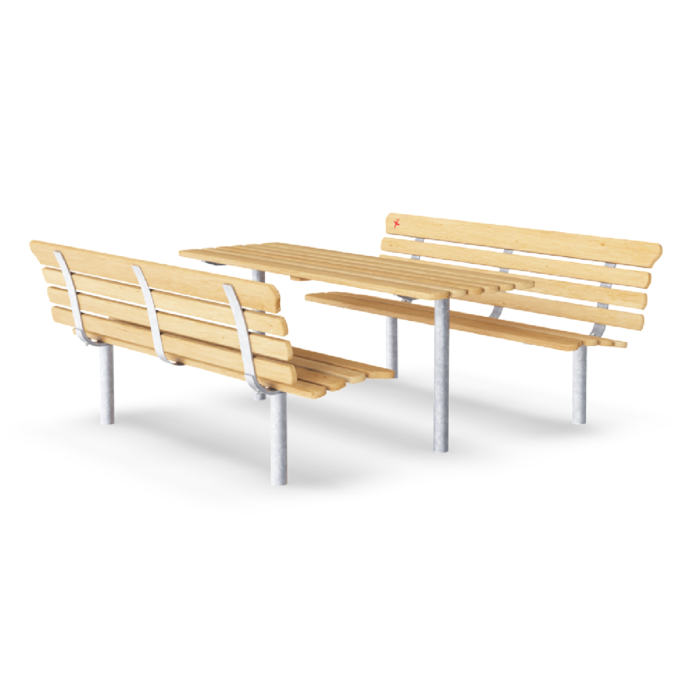 Mesa con 2 bancos NRO215