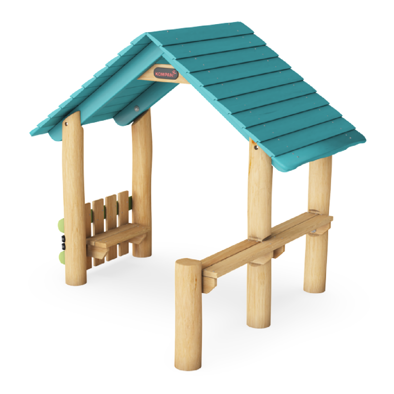 Casita con pared y escritorios NRO411