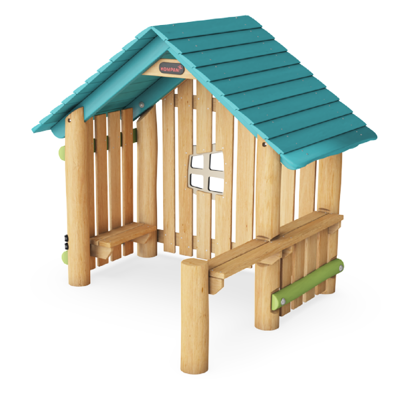 Casita con pared, faldón y escritorios II NRO415