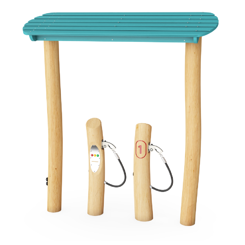 Gasolinera con 2 surtidores NRO513