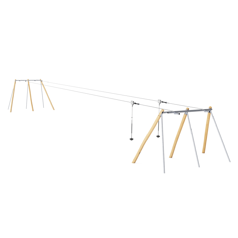 Tirolina doble, longitud tobogán 25m NRO882