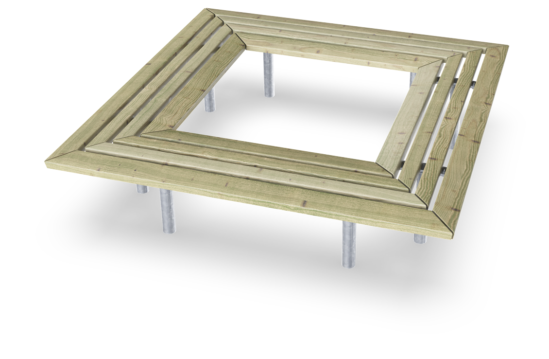 Banco Anita cuadrado PAR1055