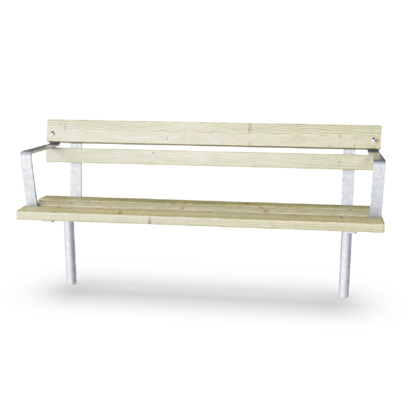 Banco Chatter con respaldo y apoyabrazo PAR1156