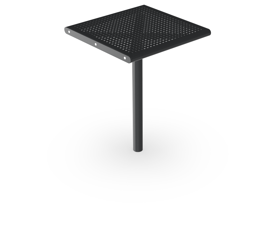 Mesa Cuadrada Acero Ágora PAR4162