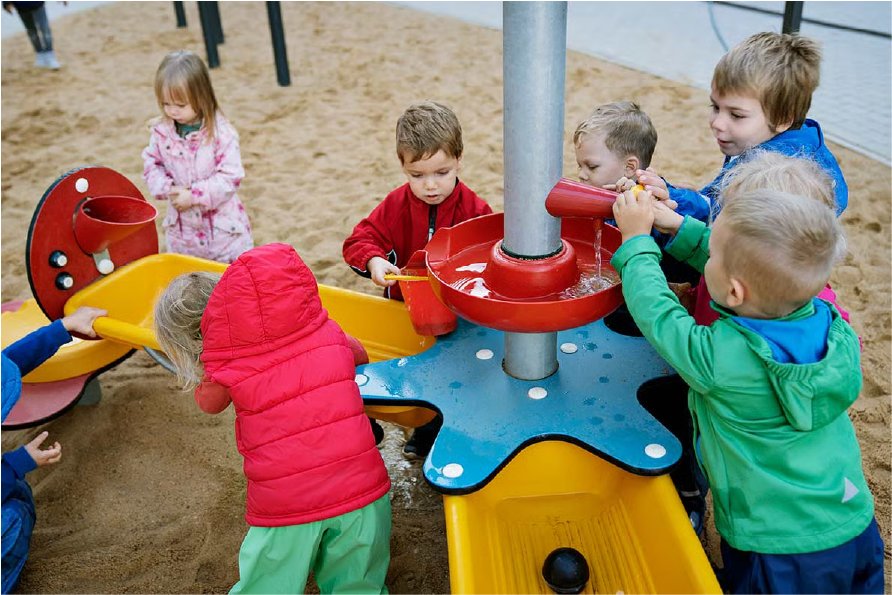 Cascada con mesa de arena PCM505