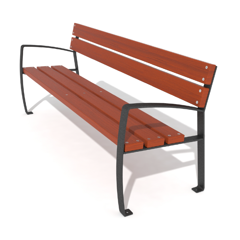 Banco en Madera Tropical con Protector Lasur R1069