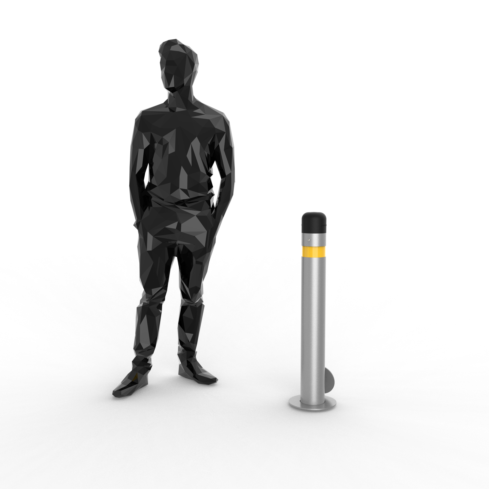 Bolardo 4" removible UD2